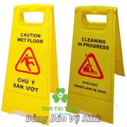 Bảng báo làm vệ sinh