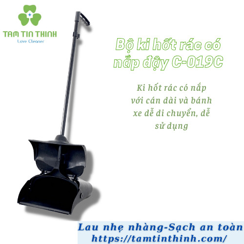 Bộ ky hốt rác có nắp đậy C-019C