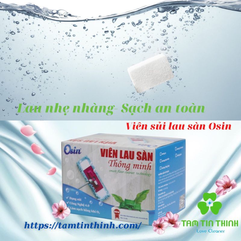 Viên Sủi Lau Sàn Osin Hương Hoa