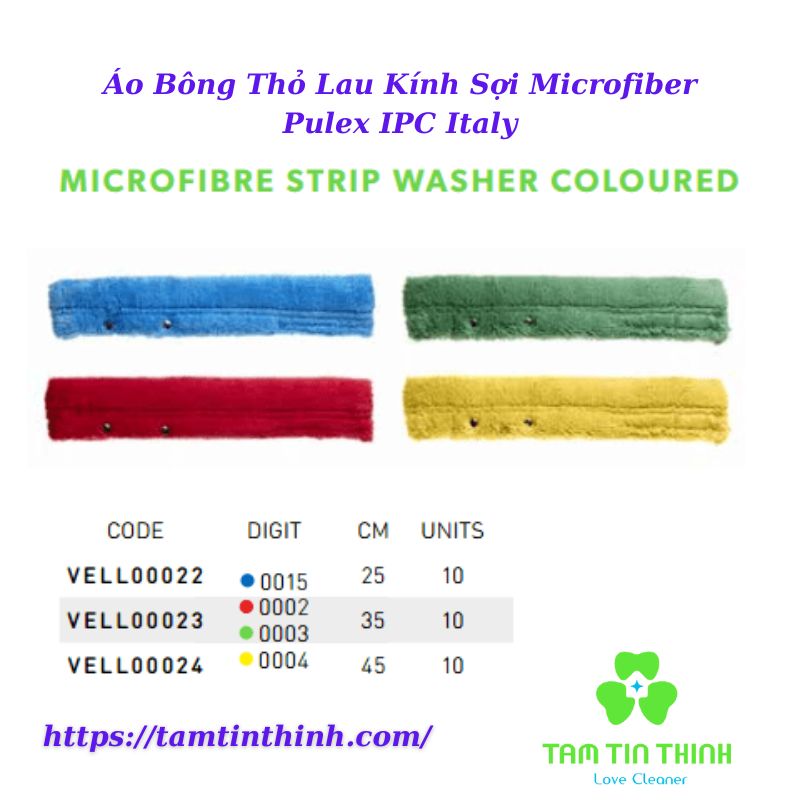 Áo Bông Thỏ Lau Kính Sợi Microfiber Pulex IPC Italy