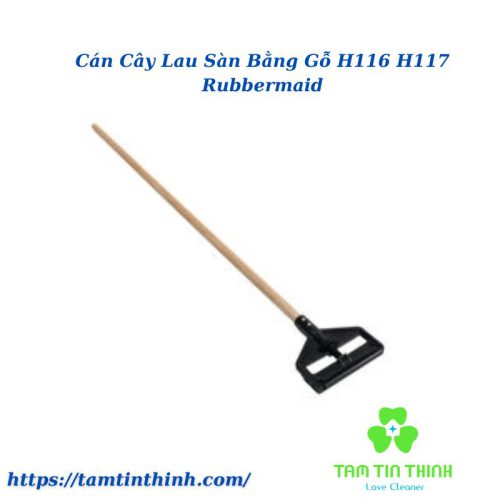 Cán Cây Lau Sàn Bằng Gỗ H116 H117 Rubbermaid