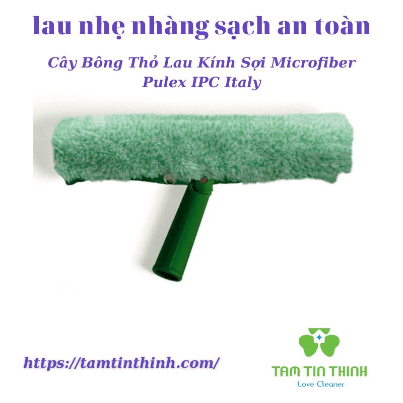 Cây Bông Thỏ Lau Kính Sợi Microfiber Pulex IPC Italy