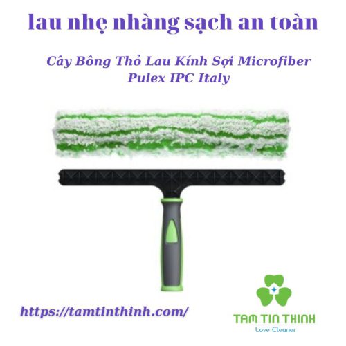 Cây Bông Thỏ Lau Kính Sợi Microfiber Pulex IPC Italy