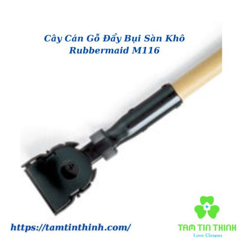 Cây Cán Gỗ Đẩy Bụi Sàn Khô Rubbermaid M116