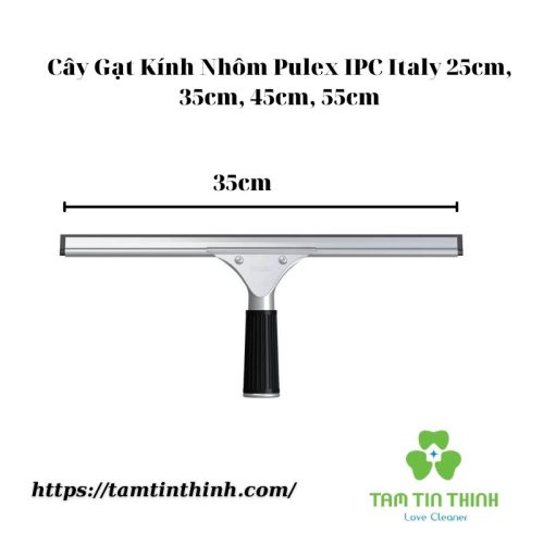 Cây Gạt Kính Nhôm Pulex IPC Italy 25cm, 35cm, 45cm, 55cm