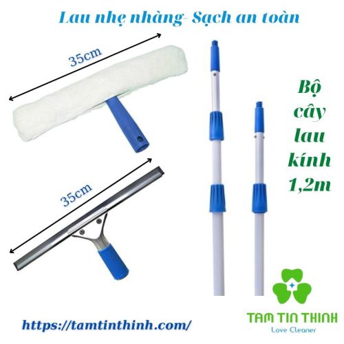 Cây nối lau kính dài 1,2m