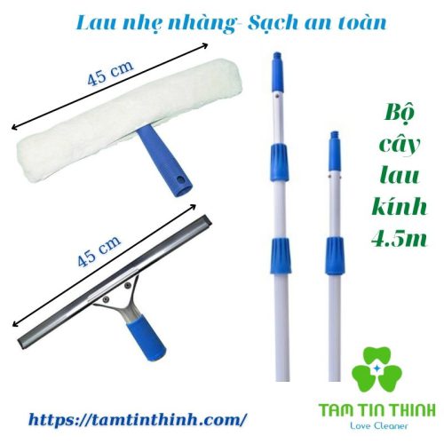 Cây nối lau kính dài 4.5m