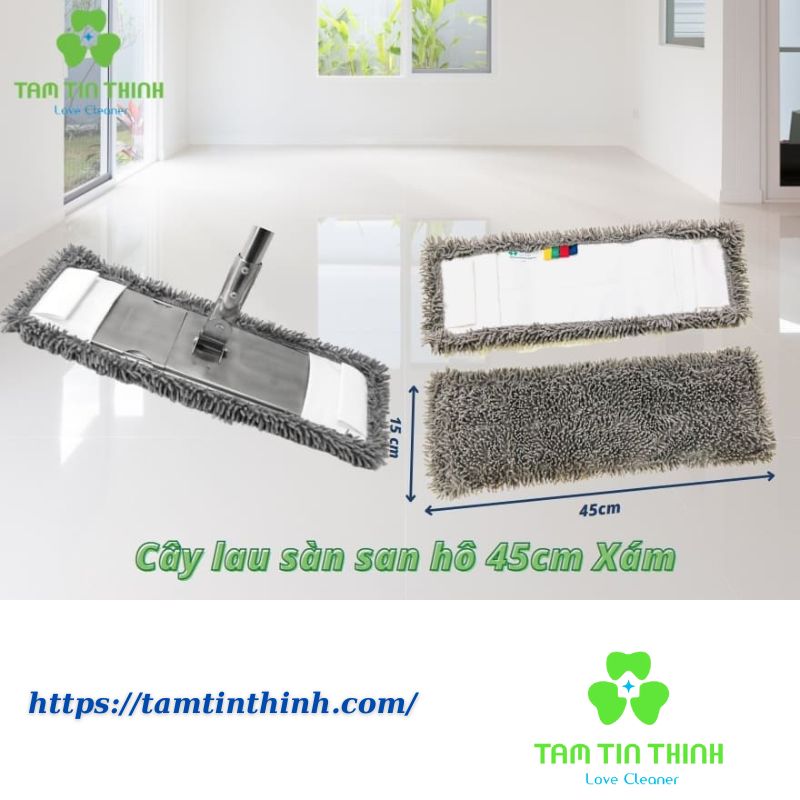 Cây Lau Nhà Inox San Hô 45cm Homeino