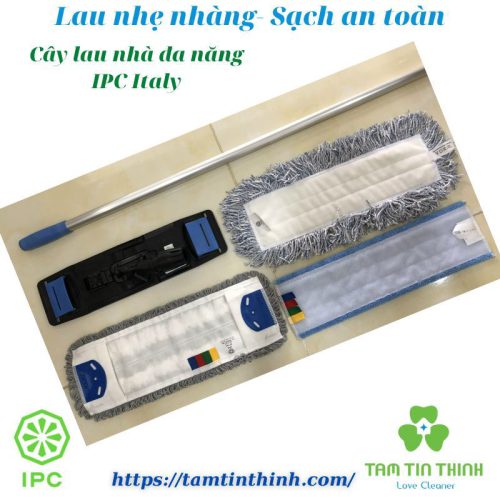 Cây Lau Sàn Đa Năng Chữ Nhật Dùng Được Với Xô Lau Và Tấm Lau Dán IPC Italy