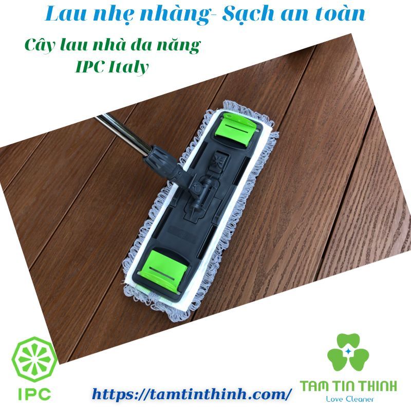 Cây Lau Sàn Đa Năng Chữ Nhật Dùng Được Với Xô Lau Và Tấm Lau Dán IPC Italy