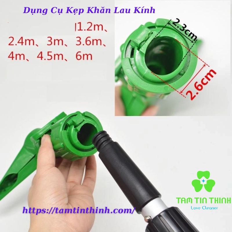 Dụng Cụ Kẹp Khăn Lau Kính- Giá Tốt Tại Đà Nẵng Hồ Chí Minh