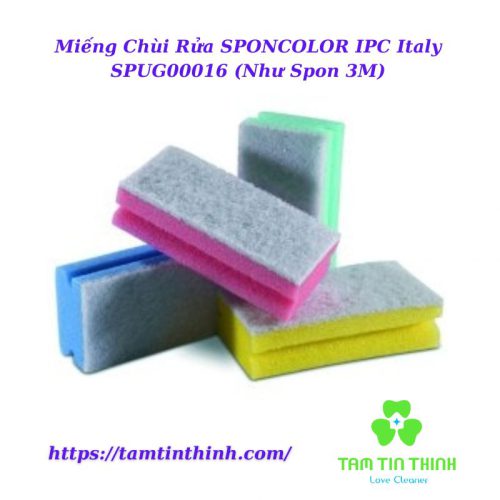 Miếng Chùi Rửa SPONCOLOR IPC Italy SPUG00016 (Như Spon 3M)