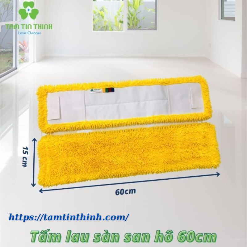 Miếng Lau Sàn Nhà Công Nghiệp San Hô 45cm- Màu Trắng Vàng Xanh Đỏ Nâu Xám