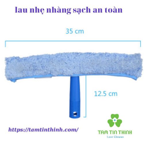 Thanh Chữ T Bông Chà Kính CT 35cm- Tay Cầm Thay Thế Bông Thỏ