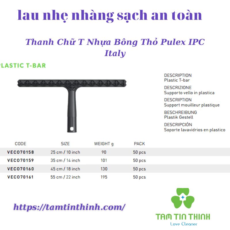 Thanh Chữ T Nhựa Bông Thỏ Pulex IPC Italy