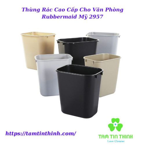 Thùng Rác Cao Cấp Cho Văn Phòng Rubbermaid Mỹ 2957