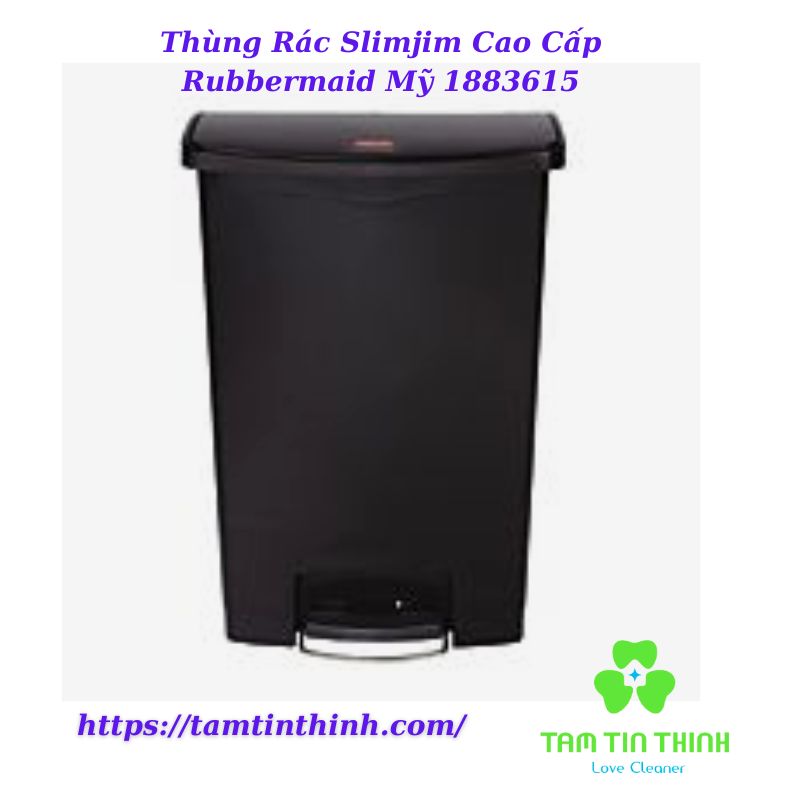 Thùng Rác Slimjim Cao Cấp Rubbermaid Mỹ 1883615