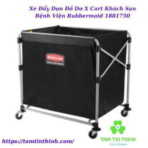 Xe Đẩy Dọn Đồ Dơ X Cart Khách Sạn Bệnh Viện Rubbermaid 1881750