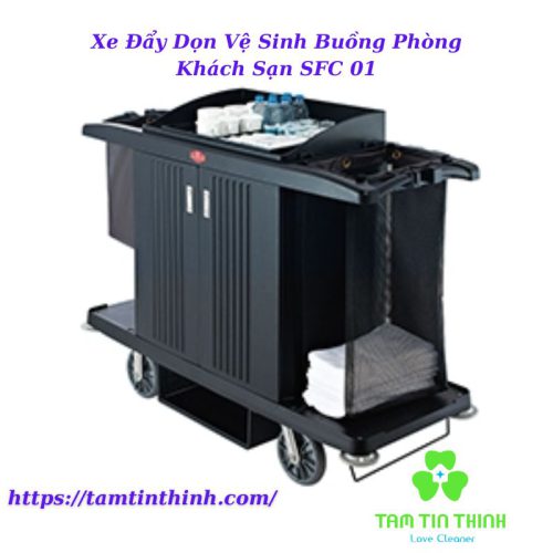 Xe Đẩy Dọn Vệ Sinh Buồng Phòng Khách Sạn SFC 01