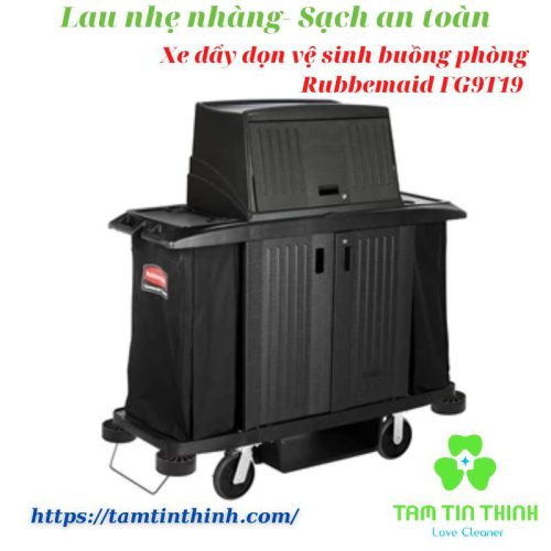 Xe Đẩy Dọn Vệ Sinh Buồng Phòng Rubbermaid FG9T19.