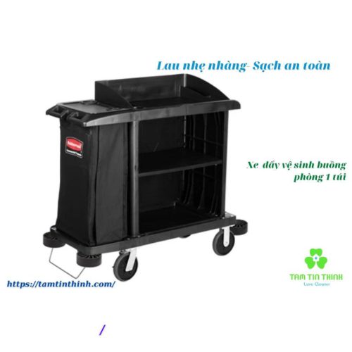 Xe Đẩy làm Vệ Sinh Buồng Phòng Rubbermaid FG6190