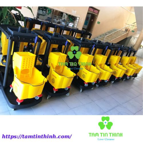 Xe Đẩy Làm Vệ Sinh Công Nghiệp Giá Rẻ