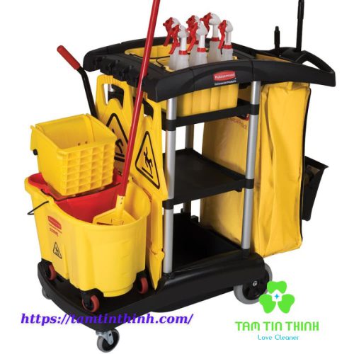 Xe Đẩy Làm Vệ Sinh Rubbermaid FG9T72.