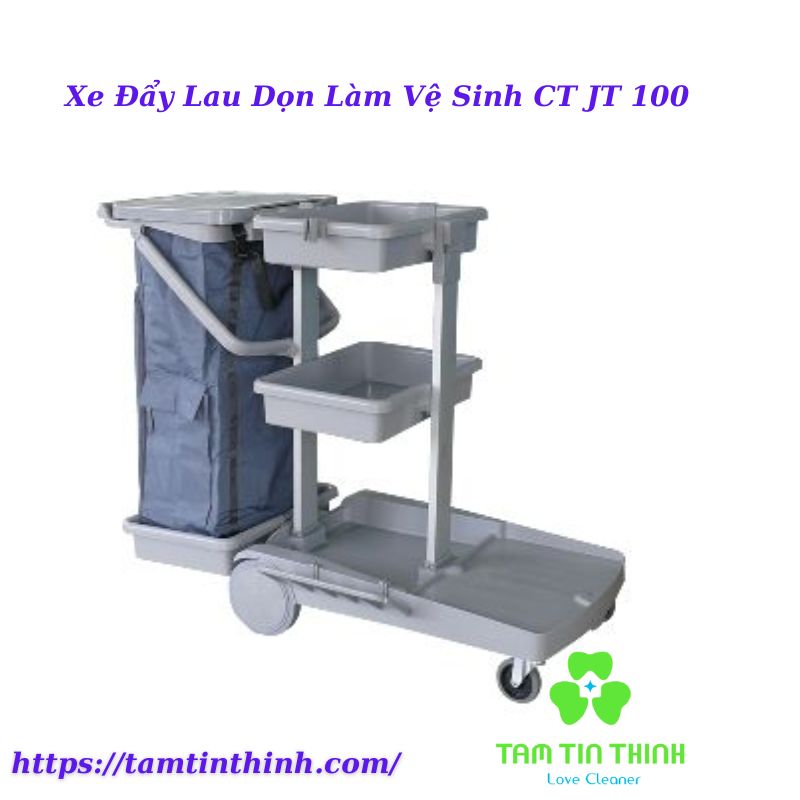 Xe Đẩy Lau Dọn Làm Vệ Sinh CT JT 100