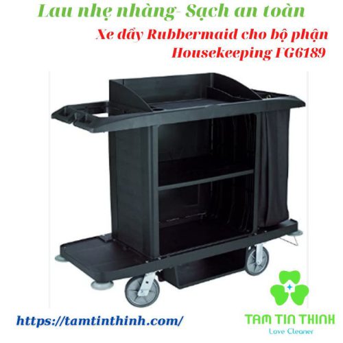 Xe Đẩy Rubbermaid Cho Bộ Phận Housekeeping FG6189.