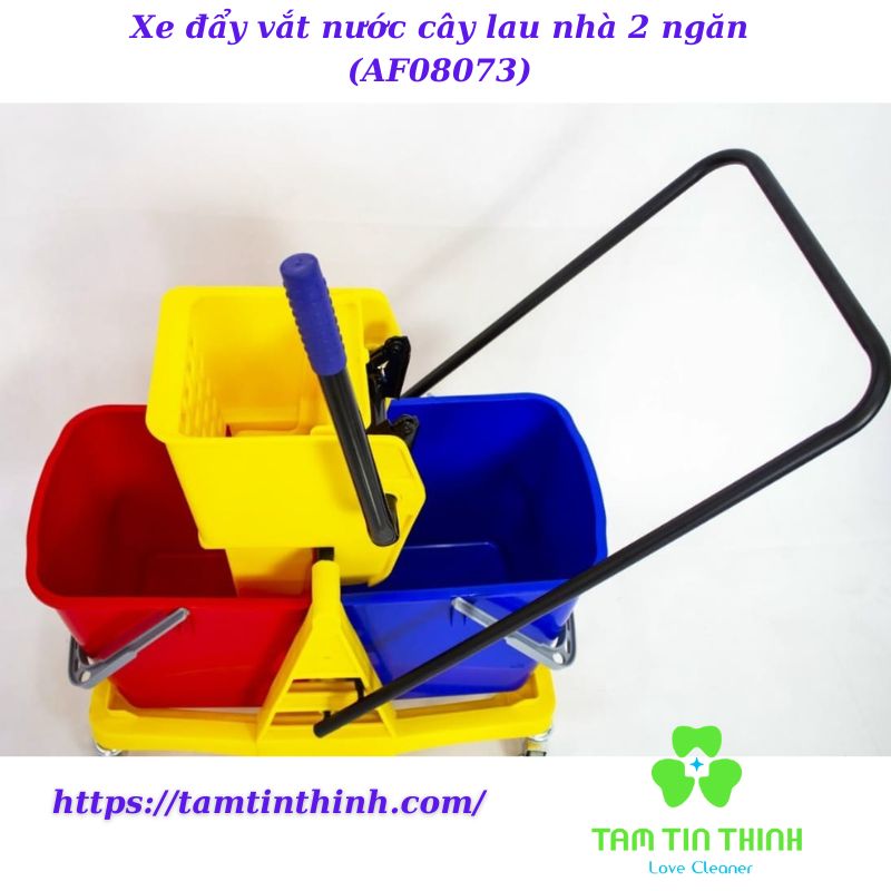 Xe đẩy vắt nước cây lau nhà 2 ngăn (AF08073)