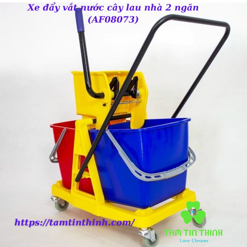 Xe đẩy vắt nước cây lau nhà 2 ngăn (AF08073)