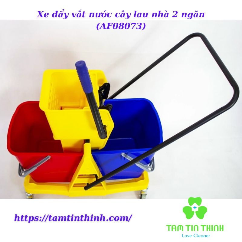 Xe đẩy vắt nước cây lau nhà 2 ngăn (AF08073)