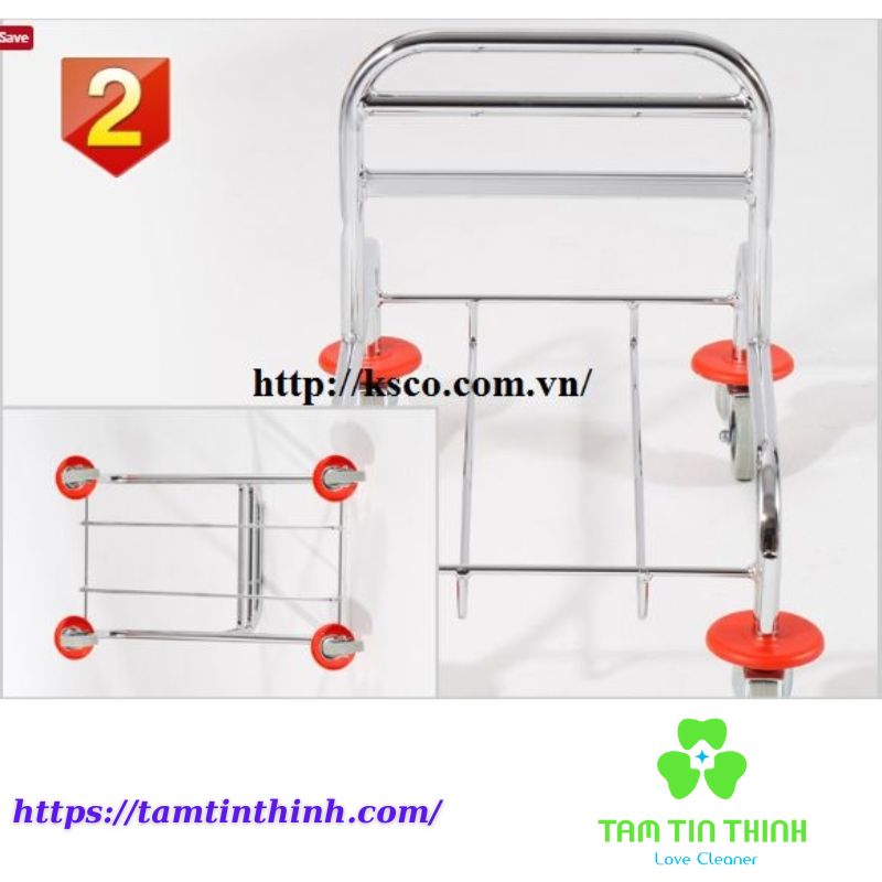 Xe Đẩy Vắt Nước Cây Lau Nhà 2 Ngăn AF08087 HC087