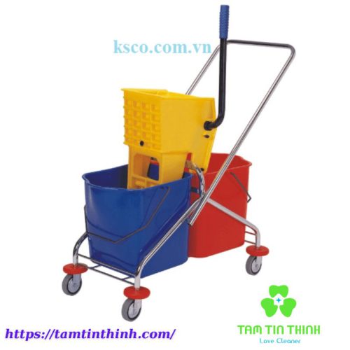 Xe Đẩy Vắt Nước Lau Sàn 2 Xô AF08071 HC071