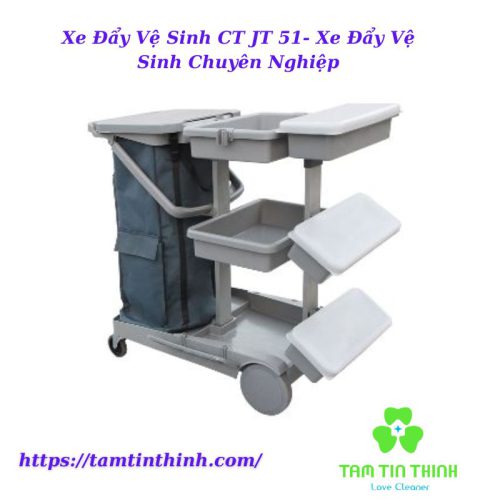 Xe Đẩy Vệ Sinh CT JT 51- Xe Đẩy Vệ Sinh Chuyên Nghiệp