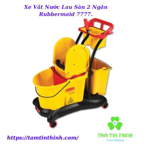 Xe Vắt Nước Lau Sàn 2 Ngăn Rubbermaid 7777.