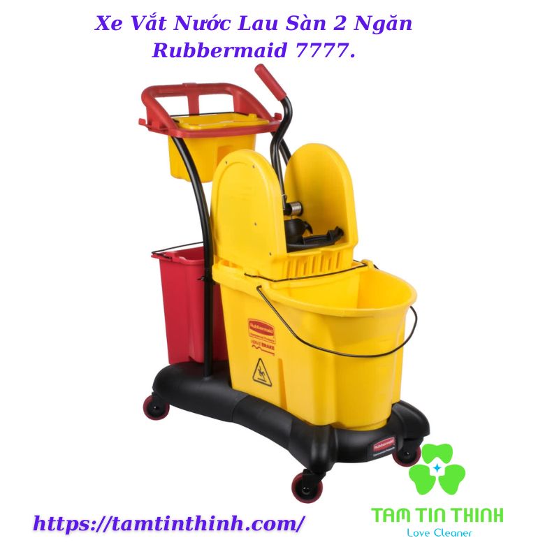 Xe Vắt Nước Lau Sàn 2 Ngăn Rubbermaid 7777.