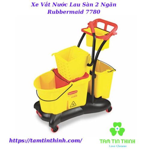 Xe Vắt Nước Lau Sàn 2 Ngăn Rubbermaid 7780