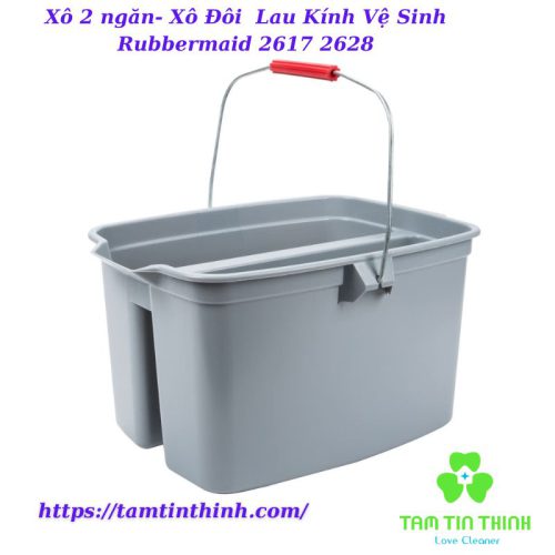 Xô 2 ngăn- Xô Đôi Lau Kính Vệ Sinh Rubbermaid 2617 2628