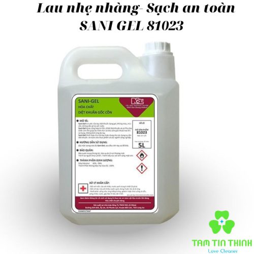 Nước rửa tay khô kháng khuẩn gốc cồn SANI GEL 81023