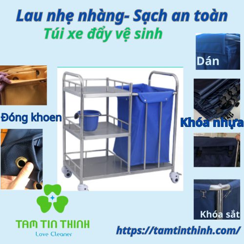 Túi xe đẩy vệ sinh- Xưởng sản xuất Giá Sỉ