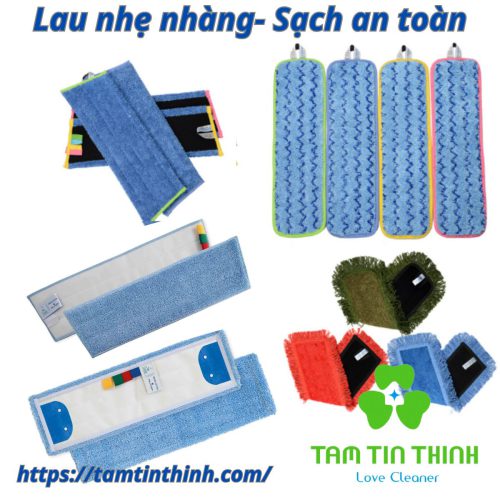 cây lau sàn kiểu dán Microfiber