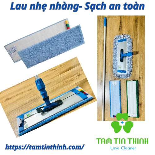 cây lau sàn kiểu dán Microfiber