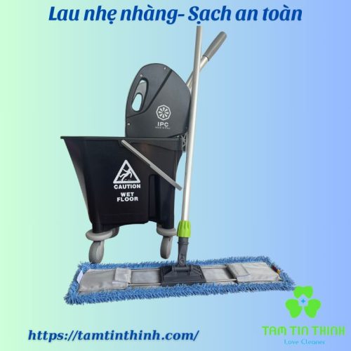 Bộ xô và cây lau nhà công nghiệp 25 lít 60cm Dmop