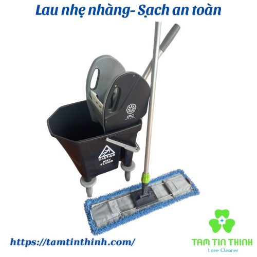 Bộ xô và cây lau nhà công nghiệp 25 lít 60cm Dmop