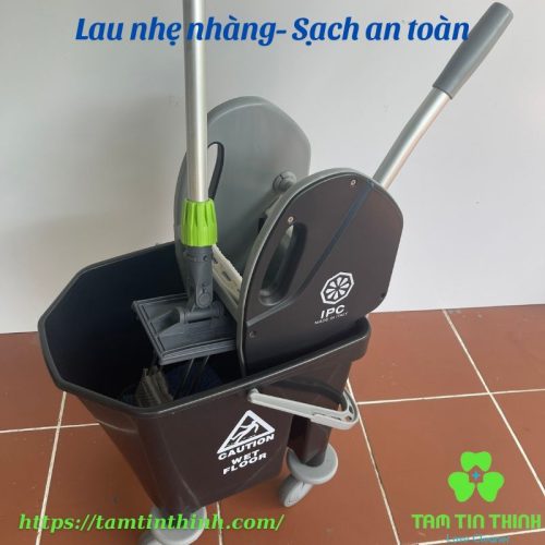 Bộ xô và cây lau nhà công nghiệp 25 lít 60cm Dmop