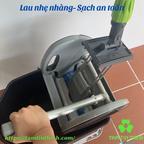 Bộ xô và cây lau nhà công nghiệp 25 lít 60cm Dmop