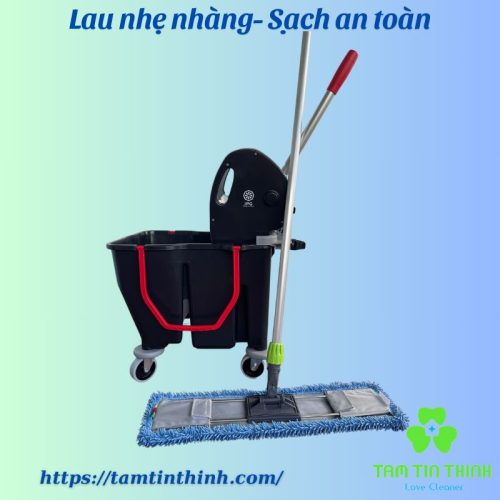 Bộ xô và cây lau nhà công nghiệp 30 lít 60cm Dmop