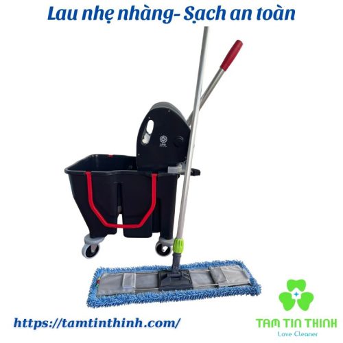 Bộ xô và cây lau nhà công nghiệp 30 lít 60cm Dmop