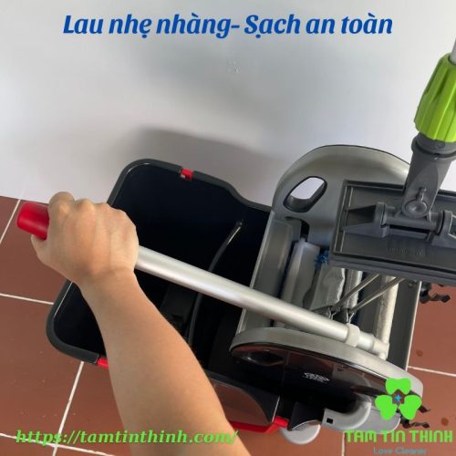 Bộ xô và cây lau nhà công nghiệp 30 lít 60cm Dmop